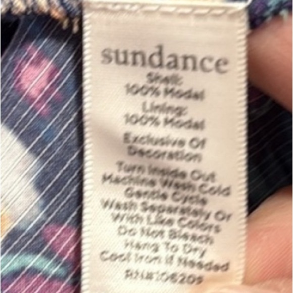 Sundance Blue Floral Slip and Pullover Robe Dress Loungewear Set Size M - Picture 14 of 14